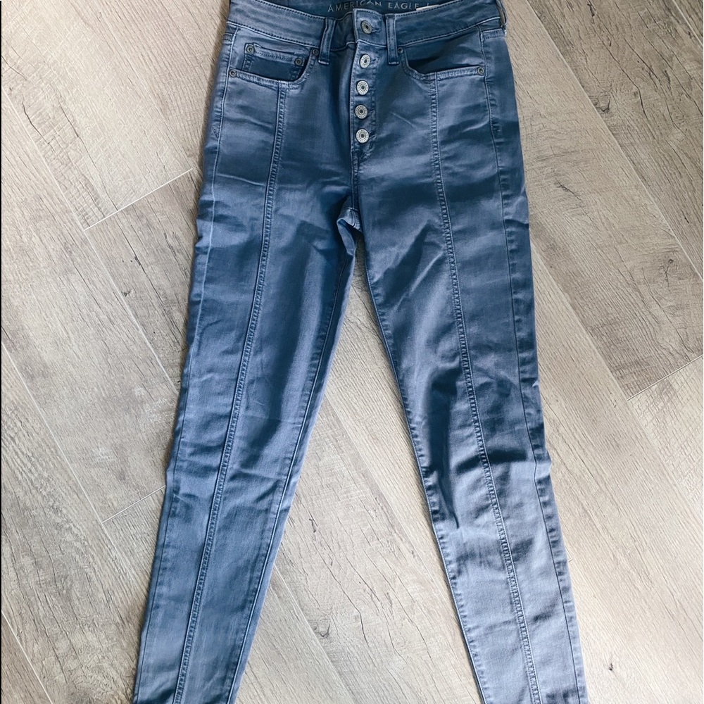 american eagle high waisted skinny jeans